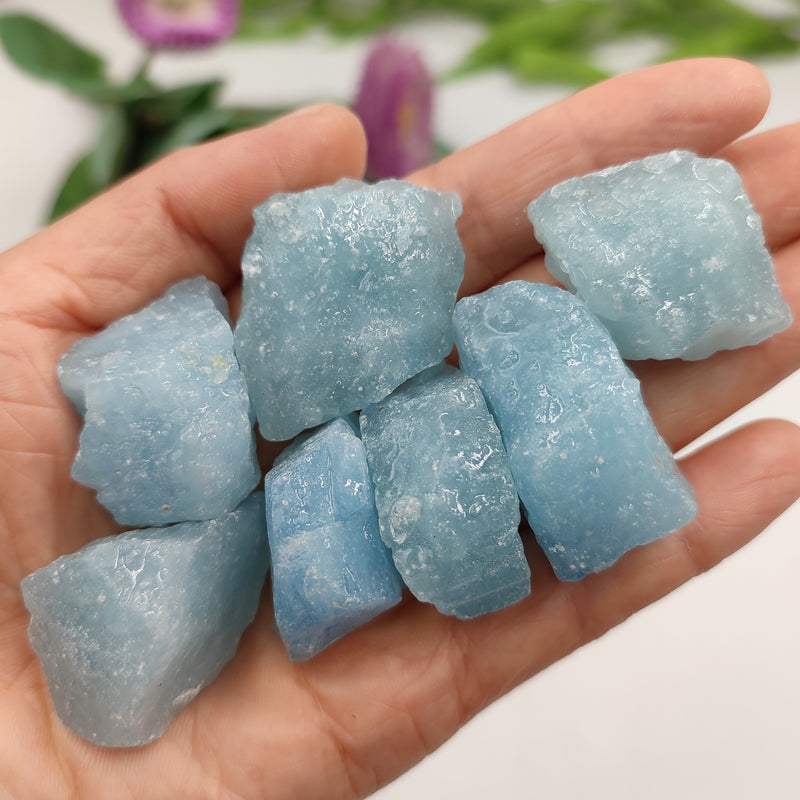 Raw Crystal Quartz Rock Natural Aquamarine Stone Crystal Quartz