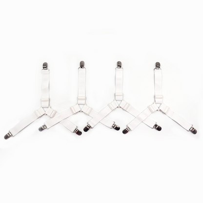 4PCS/Set Clip Bed Sheet Belt Fastener Mattress Elastic Non-Slip Clip Blanket Gripper