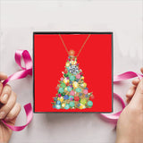 50% OFF Merry Christmas Card Tree Gift Box + Necklace ( Options to choose from)