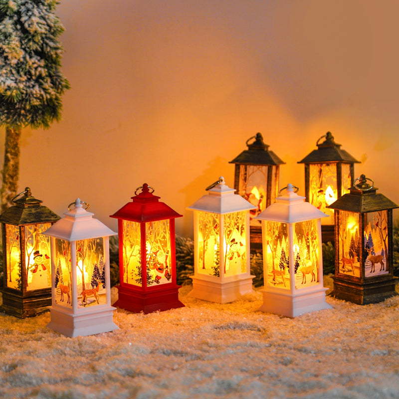 3pcs Christmas Lantern Light Home Decorations