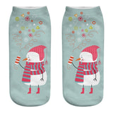 3pcs Women's 1 Pair Christmas Design Socks