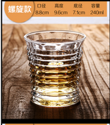 Whiskey Glass Crystal Cup Stunning Rock Style Old Fashioned Cocktail Glass with Timeless Design