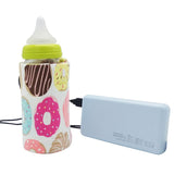 3pcs USB Milk Water Warmer Travel Stroller Insulated Bag Bottle Heater