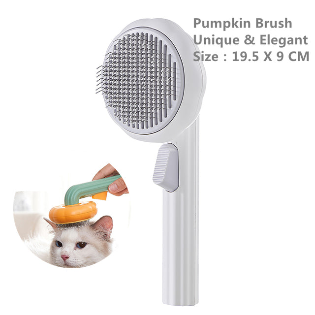 3pcs Pumpkin Pet Brush, Self Cleaning Slicker Brush Perfect Tool for Easy and Effective Pet Grooming.