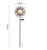 Solar Iron Art Ground Plug Lawn Light Lamp