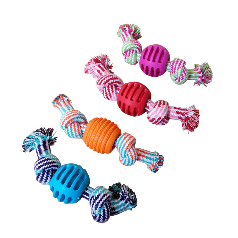 3pcs Bite Resistant Teething Rope Toy for Small and Medium Dogs