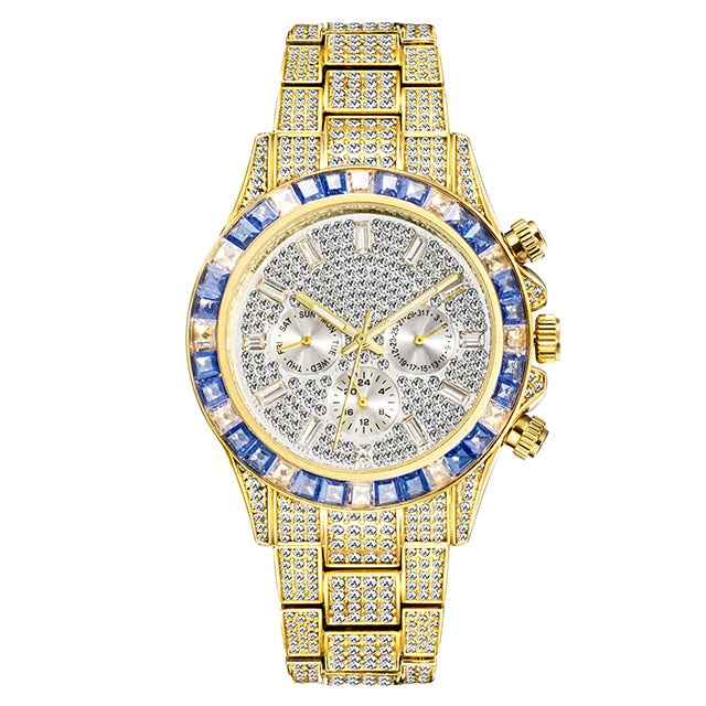 Diamond Calendar Watches  luxurious and sophisticated timepiece 30M water resistance