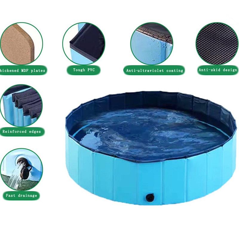 Foldable and Portable Swimming Pool Pet Bath