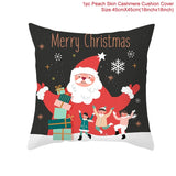 3pcs 45x45cm Cartoon Christmas Print Design Pillowcase