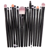 15 Pieces Soft Synthetic Fibers Makeup Brush Set