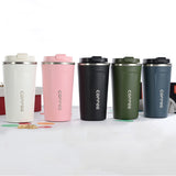 3pcs 380/510ML 304 Stainless Steel Coffee Mugs Tumbler Leakproof BPA-Free