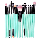 15 Pieces Soft Synthetic Fibers Makeup Brush Set