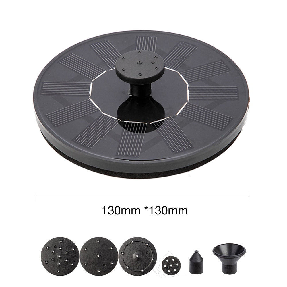 Outdoor Solar Panel Powered Fountain Pump