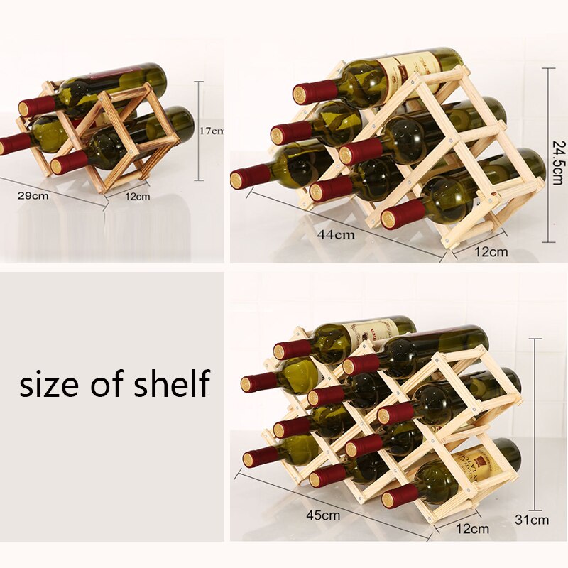 Wooden Wine Bottle Storage Rack