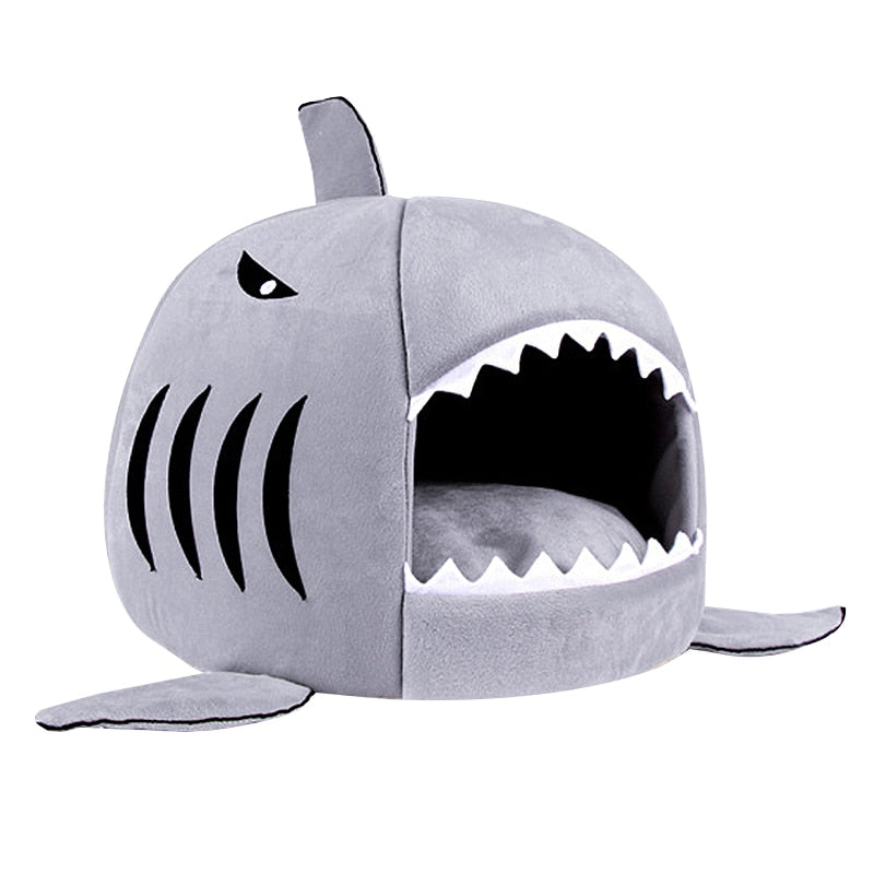 Soft Pet Cushion Dog House Shark Tail Fins Design