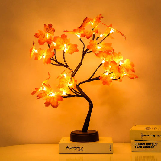 LED Copper Wire Night Light Tree Fairy Lights Home Decoration Night Lamp USB Battery Operated For Bedroom Bedside Table Lamp