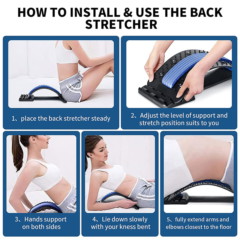 Back Stretcher Massager Device Health and Fitness