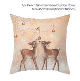 3pcs Christmas Elk Tree Cushion Pillow Cover