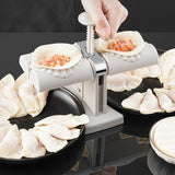 3pcs Double Head Automatic Dumplings Mold Stainless Steel Kitchen Cooking Tools