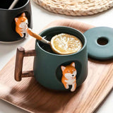 Ceramic Dog Design Mug Set