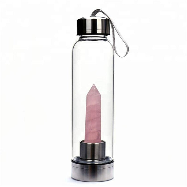 Crystal Healing Drinking Bottle 500ML Naturally Improve Your Health and Well-Being