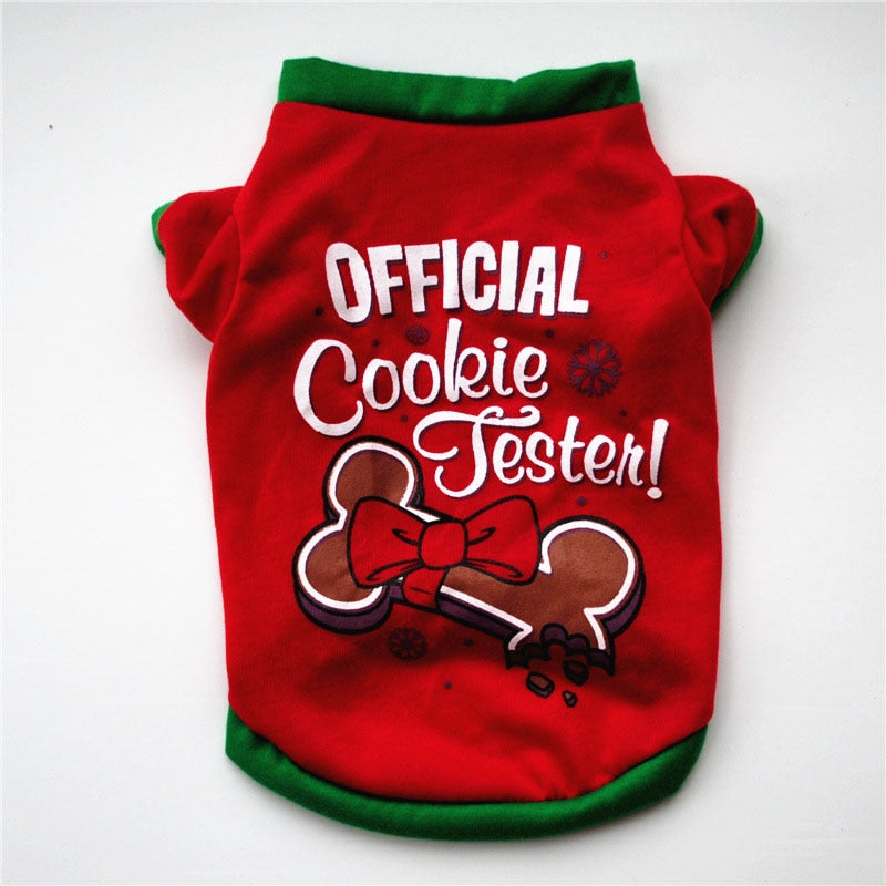 3pcs Stylish Creative Christmas Design Dog Clothes