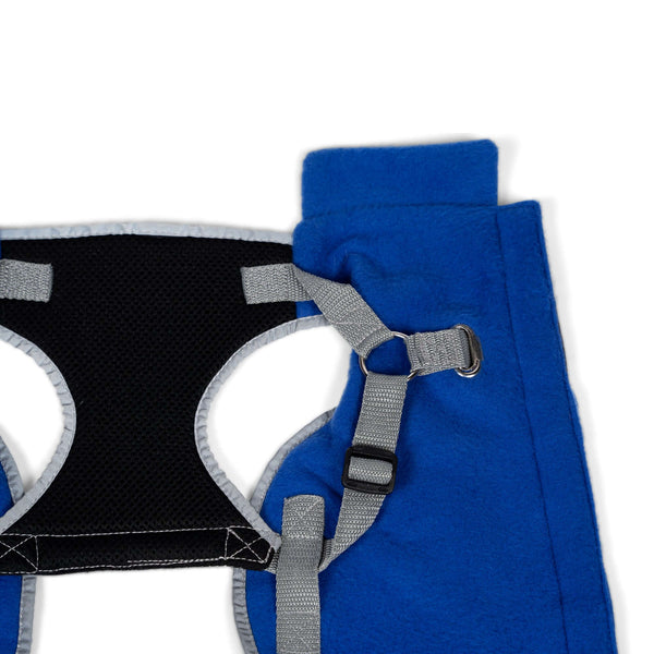 2-in-1 Travel Dog Vest With Built In Harness - Royal Blue