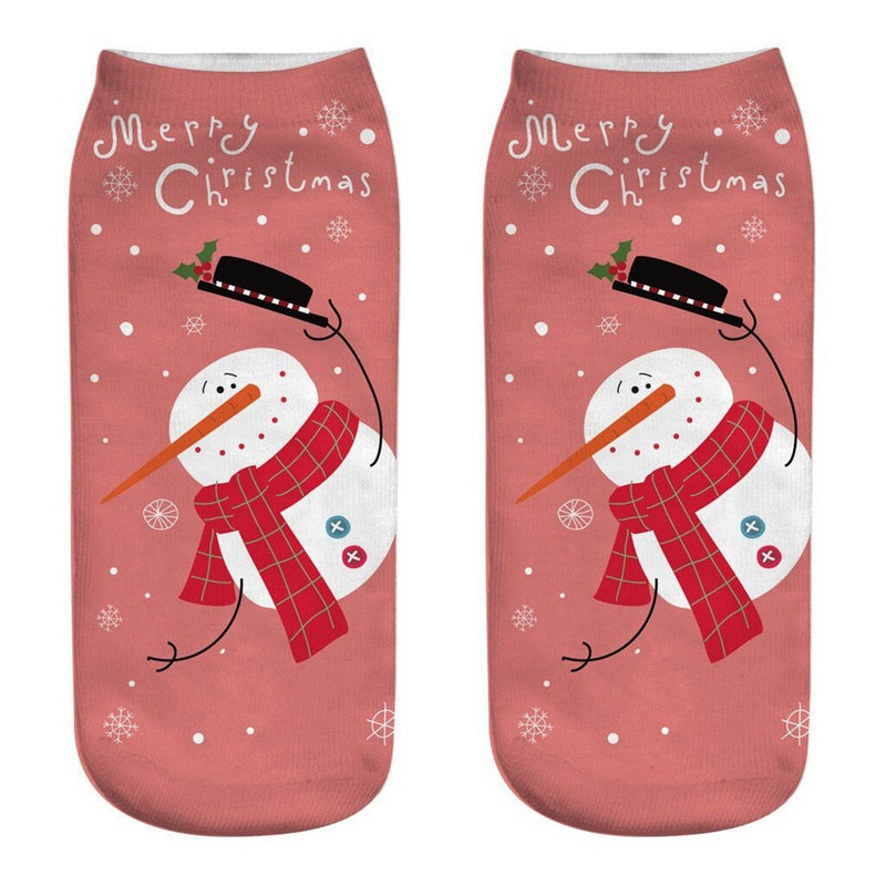 3pcs Women's 1 Pair Christmas Design Socks