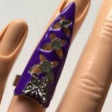 Brand-new adjustable ring purple fashion jewelry. Women's Ladies Fashion - Findsbyjune.com