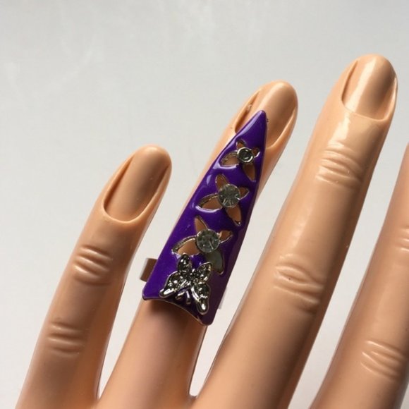 Brand-new adjustable ring purple fashion jewelry. Women's Ladies Fashion - Findsbyjune.com