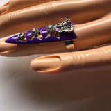 Brand-new adjustable ring purple fashion jewelry. Women's Ladies Fashion - Findsbyjune.com