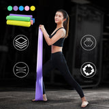 1.5m Fitness Band Yoga Pilates Stretch Resistance Band Exercise Training Elastic Exercise Fitness Rubber Gym Training - Findsbyjune.com