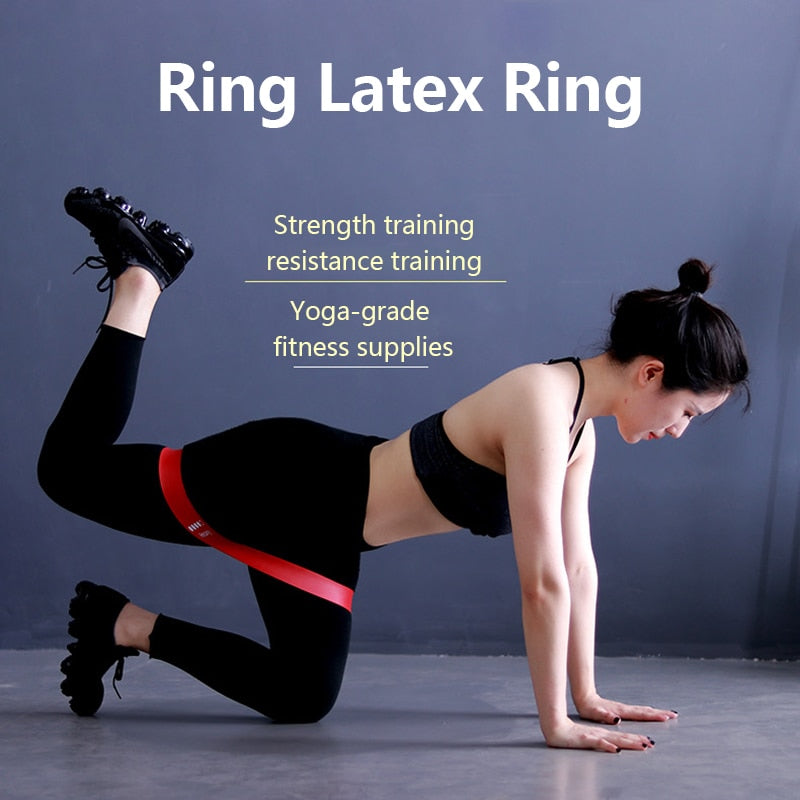 5 Pcs / Set Elastic Resistance Band Latex Pull Band Sports Fitness Yoga Resistance Band Fitness Belt Tension Belt Strength Train - Findsbyjune.com