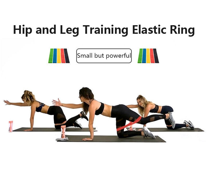 5 Pcs / Set Elastic Resistance Band Latex Pull Band Sports Fitness Yoga Resistance Band Fitness Belt Tension Belt Strength Train - Findsbyjune.com