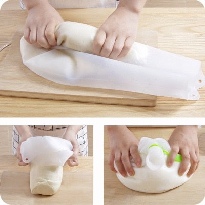 50% OFF 1 Set Cooking Pastry Tools Soft Silicone Preservation Kneading Dough Flour-mixing Bag Kitchen Gadget Accessories - Findsbyjune.com